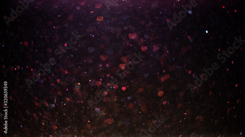 Valentine's day abstract background, heart shape bokeh