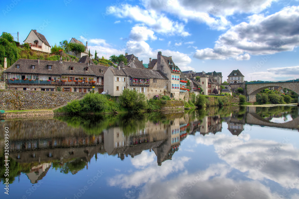 The Dordogne River Floating through Argentat, France
