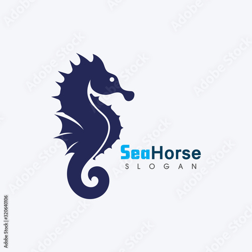 Sea horse icon Logo and symbol template vector design