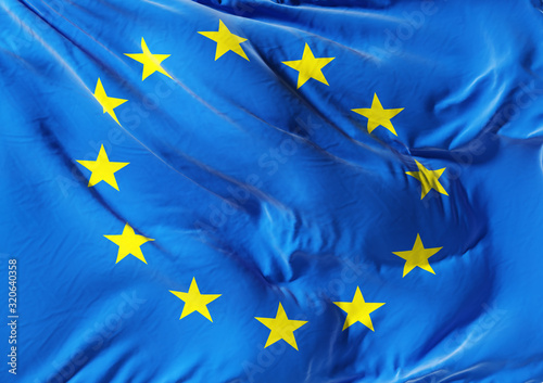 European Union flag. Flag of EU. 