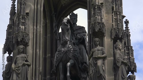 Monument to Emperor Franz I in Prague.  photo