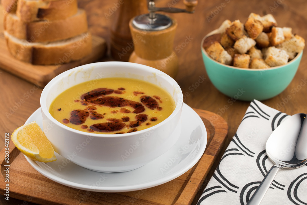 lentil soup with bread lentil soup with bread