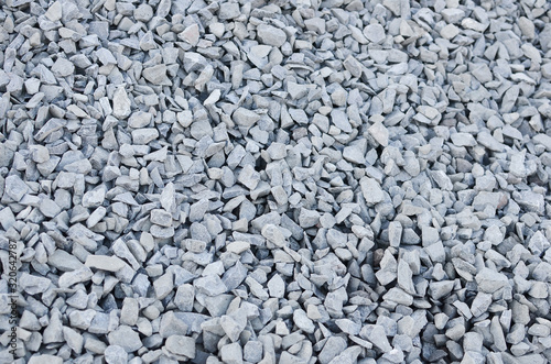 Gravel or break stone abstract background. Close up.