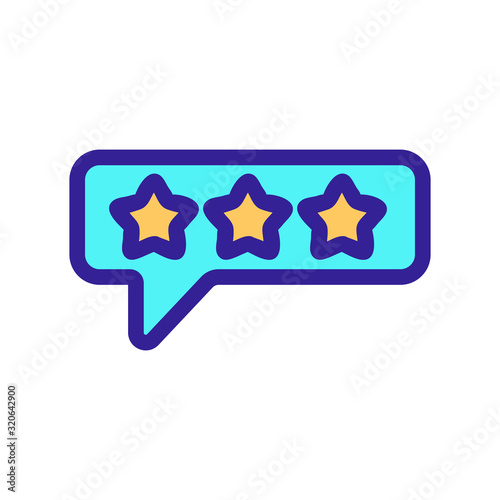 The hotel star icon vector. A thin line sign. Isolated contour symbol illustration photo