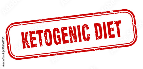 ketogenic diet stamp. ketogenic diet square grunge red sign. ketogenic diet tag