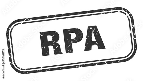 rpa stamp. rpa square grunge black sign. rpa tag