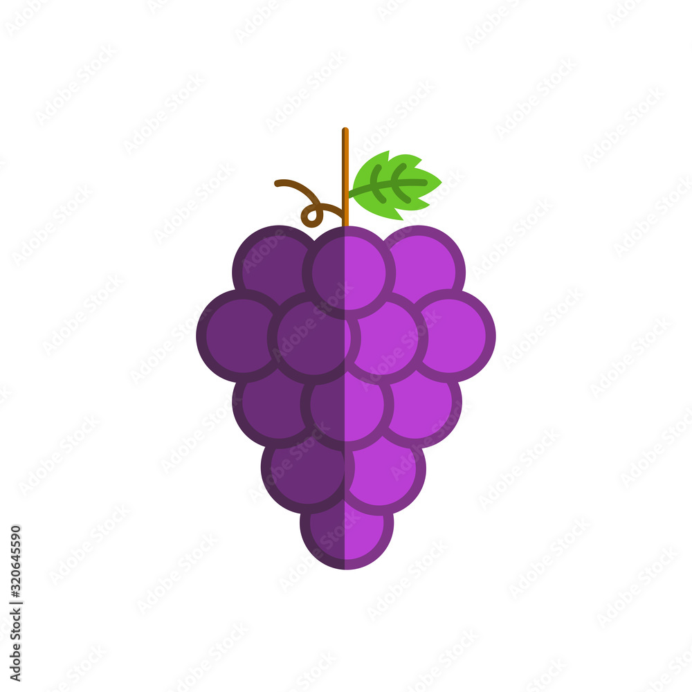 Grape icon. Wine concept. Vector illustration. Grape icon. Wine concept. Vector illustration.