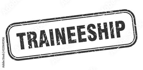 traineeship stamp. traineeship square grunge black sign. traineeship tag