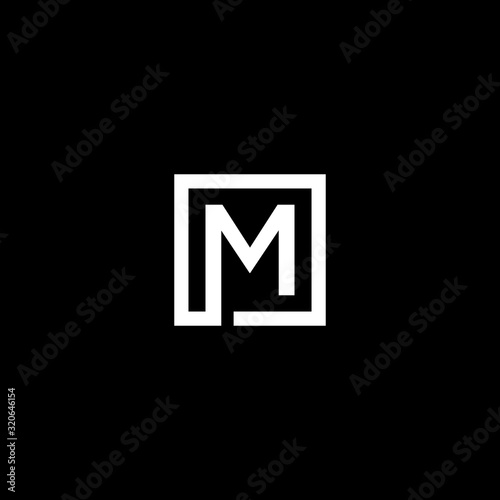 M logo vector icon template