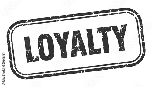 loyalty stamp. loyalty square grunge black sign. loyalty tag