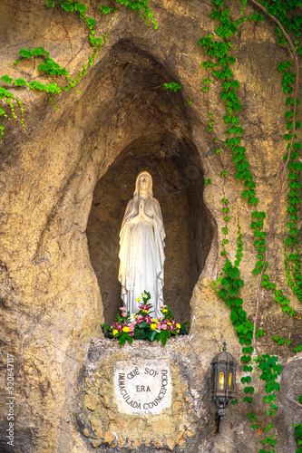 Rome, Vatican City, Italy - Shrine of Our Lady of the Immaculate Conception - Nostra Signora dell’Immacolata Concezione - from Lourdes in France, within the Vatican Gardens in the Vatican City State