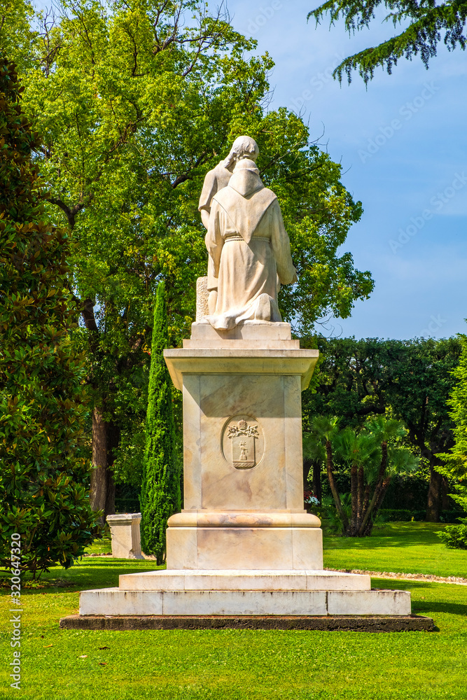 Obraz premium Rome, Vatican City, Italy - Shrine of Our Lady of Guadelupe - Nostra Signora di Guadelupe - from Mexico, within the Vatican Gardens in the Vatican City State