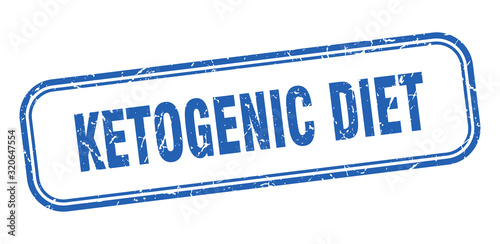 ketogenic diet stamp. ketogenic diet square grunge blue sign. ketogenic diet tag
