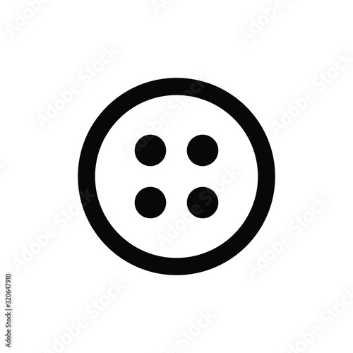 button icon vector black stud sign