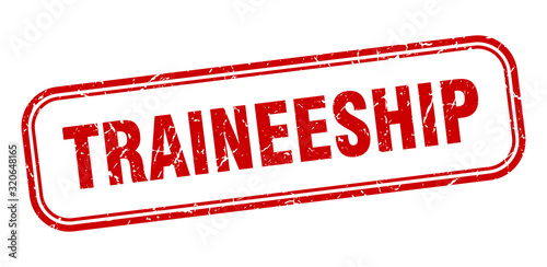 traineeship stamp. traineeship square grunge red sign. traineeship tag