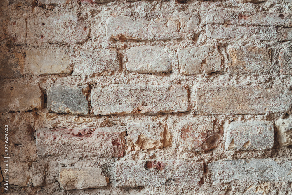 Old brinck wall in close up view Old brinck wall in close up view