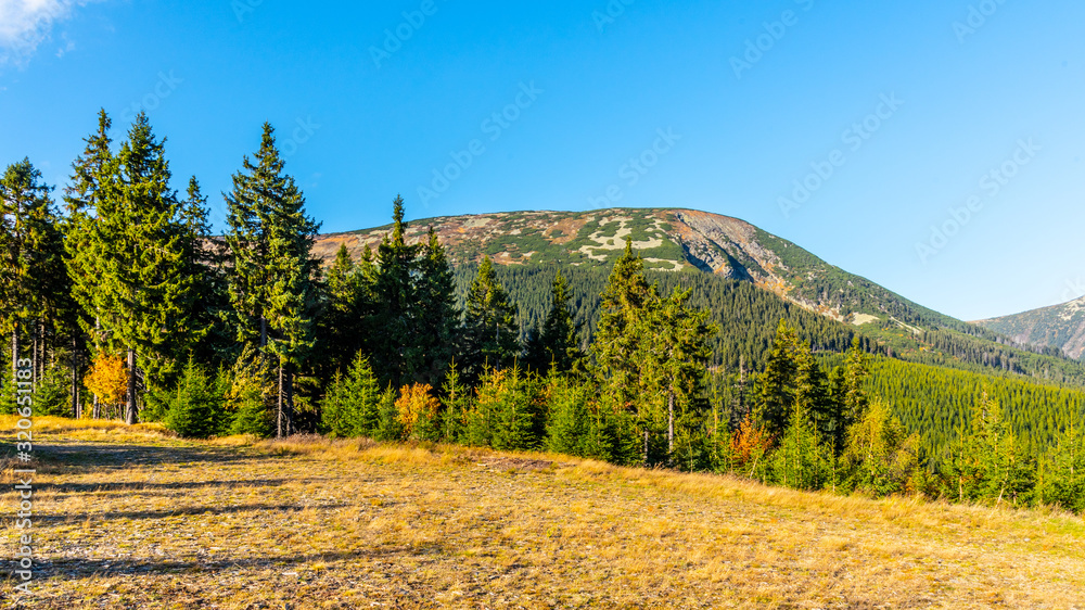 Studnicni Mountain in Giant Mountains, Krkonose National Park, Czech Republic