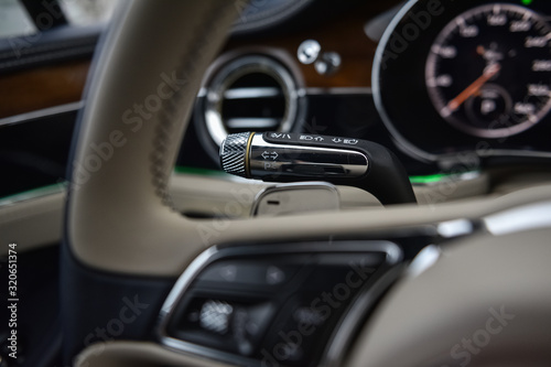 Lights control in luxury car © vpilkauskas