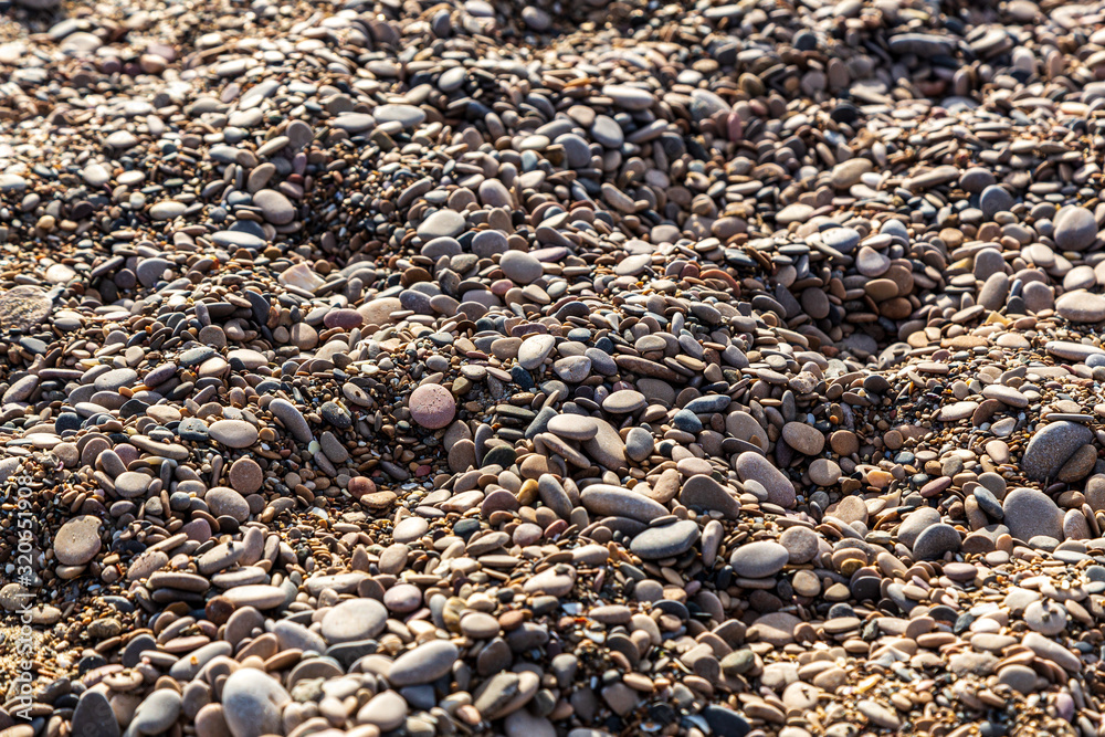 Pebbles on a beach by the Mediterranean sea Pebbles on a beach by the Mediterranean sea