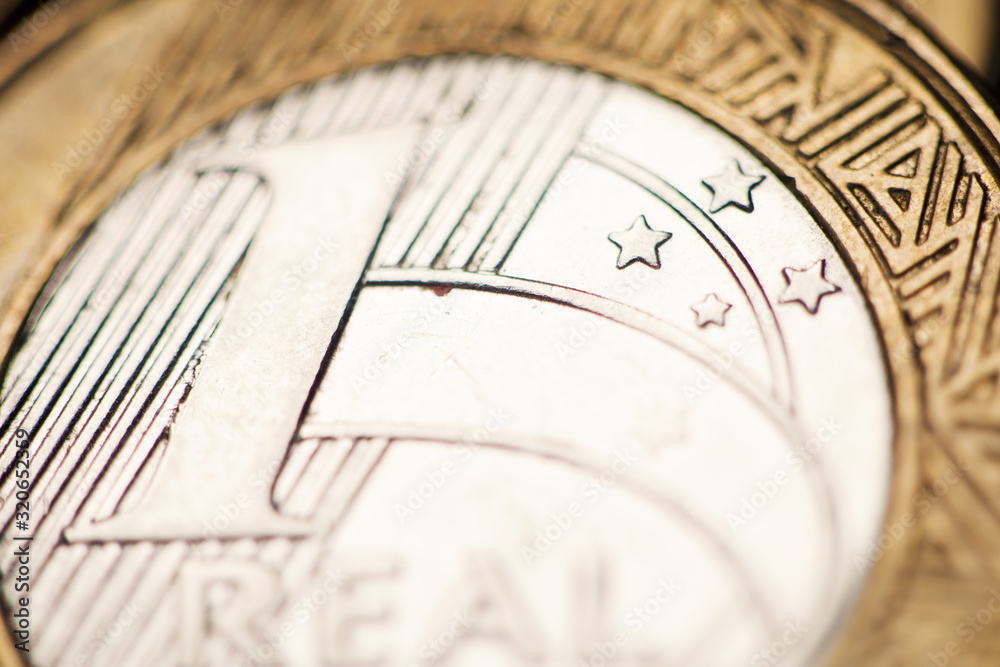 Brazilian money currency detail - Real do Brasil