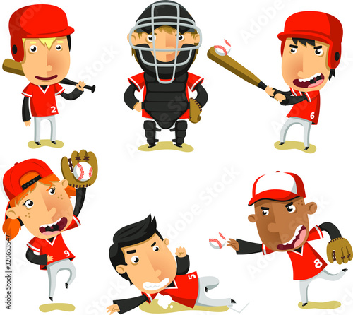 Canvas Print baseball player