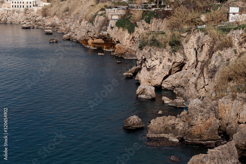 Rocky cliffs on Antalya Coast