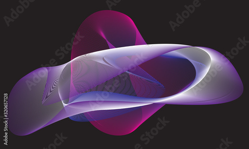Abstract templates with curved lines