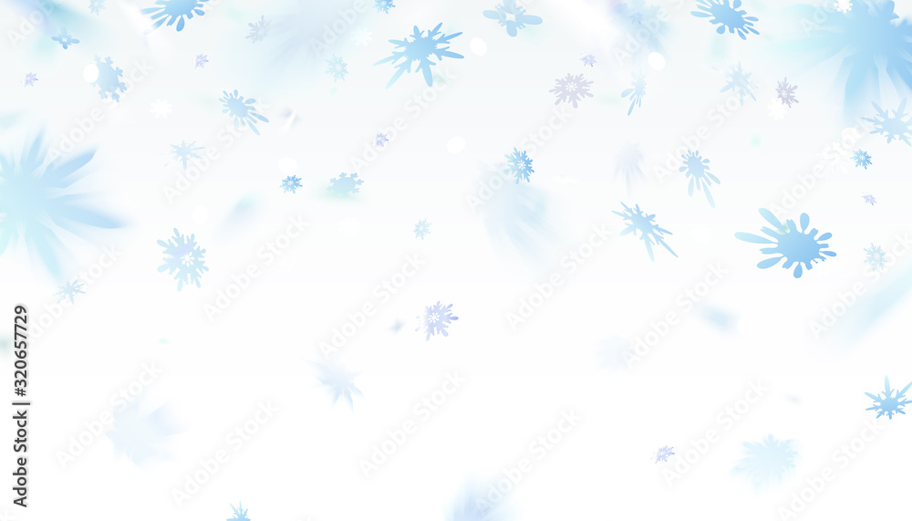 Snowflakes falling flying on light background. Snowflakes falling flying on light background.