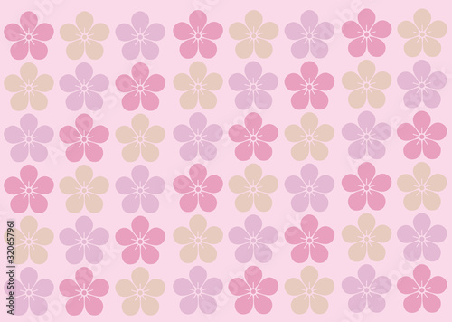 Wallpaper Mural 花をデザインした背景素材 Torontodigital.ca
