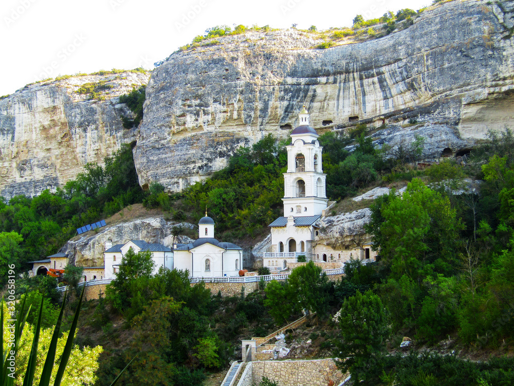 monastery in mountains