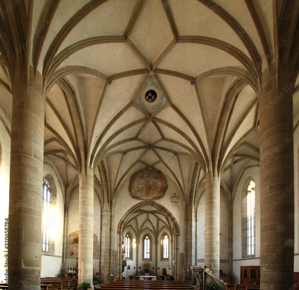 interno gotico del Santuario di Santa Maria in Vill presso Egna (Alto Adige)