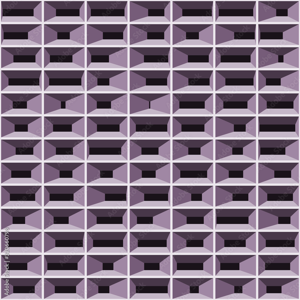 Fototapeta premium Abstract Structure Blocks Generative Art background illustration