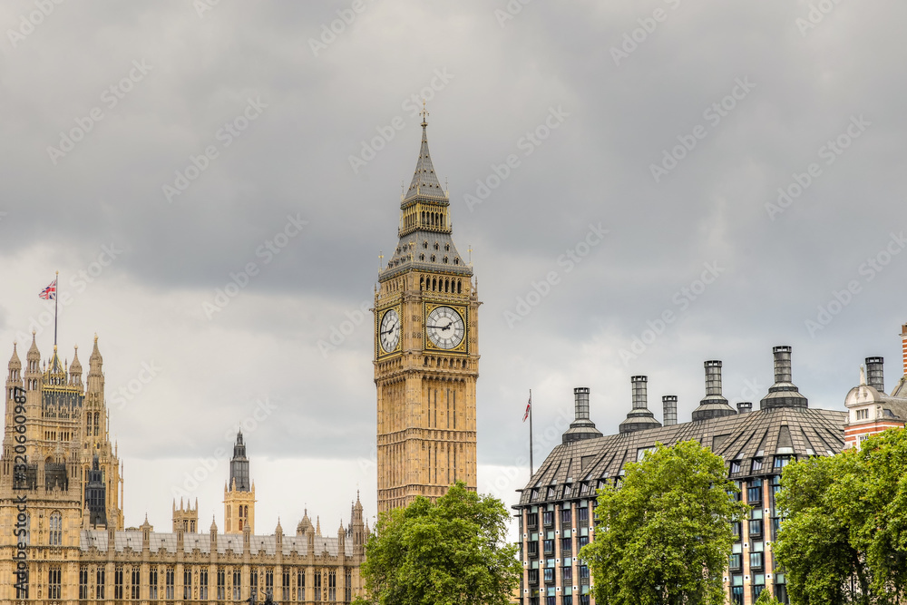 Big Ben and Westminster Palace in London