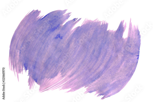 Abstract watercolor background on textured paper isolated on white. Watercolor background for designs. Cover templates for notepad. Fashionable backgrounds for designers