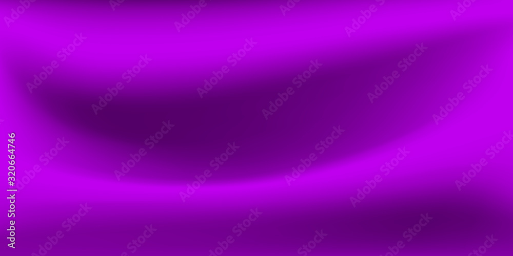Fototapeta premium Abstract background with wavy surface in purple colors
