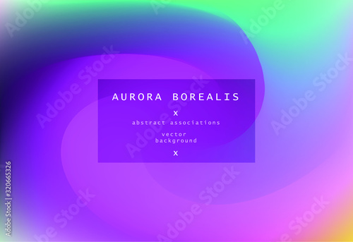 Northern lights gradient background. Luminescence of Aurora Borealis.
