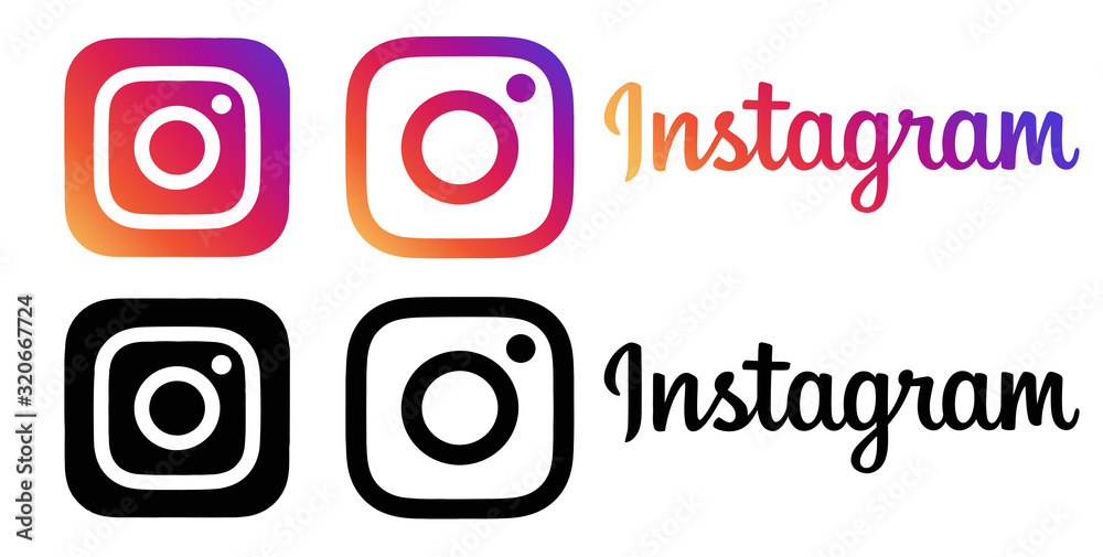 instagram. instagram icon. instagram logo. Stock Vector | Adobe Stock