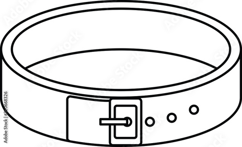 harness collar icon, Vector illustration