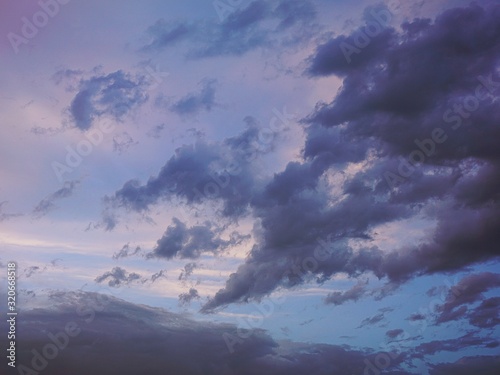 dramatic sky with clouds