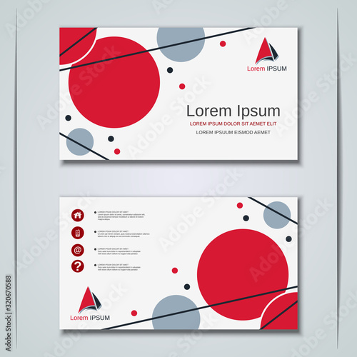 Modern business visiting card vector design template