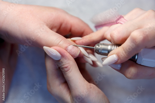 The removal of nail Polish