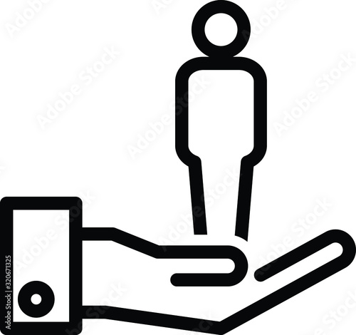 Retention icon, vector illustration