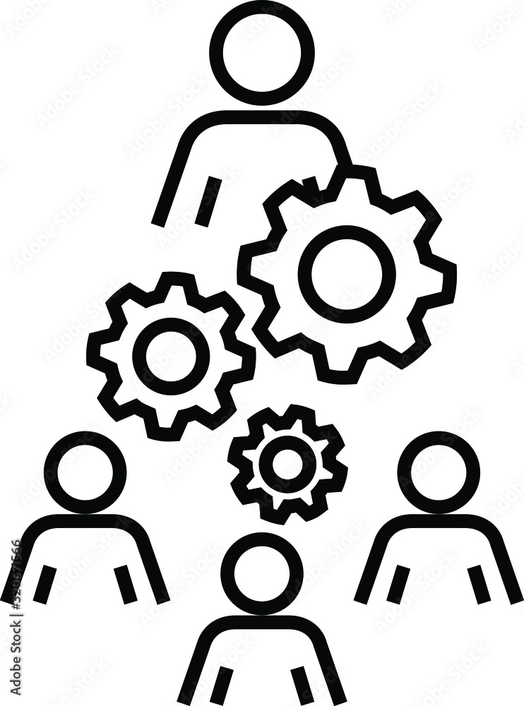 Workforce organization icon Workforce organization icon