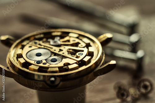 Watchmaker's workshop, mechanical watch repair
