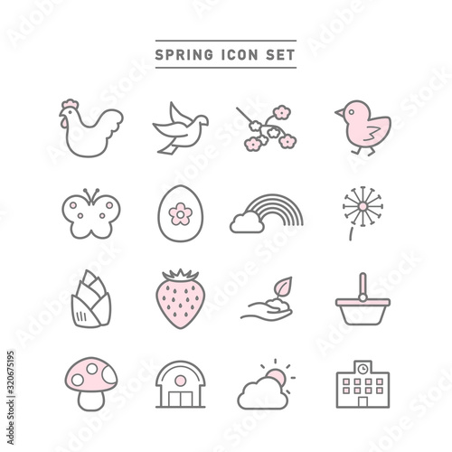 SPRING ICON SET