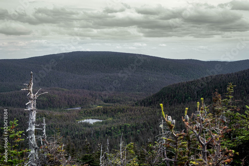 landscape of the gaspésie.Pic dawn. Gaspésie Quebec.