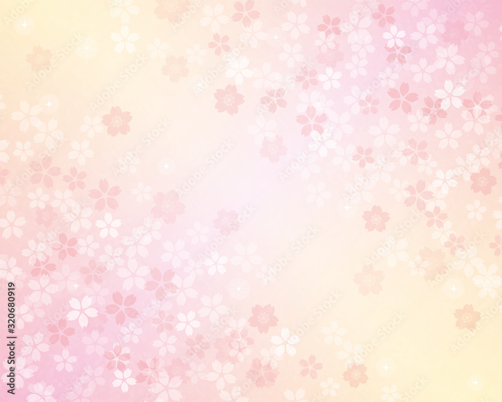 Cherry blossom gradient background