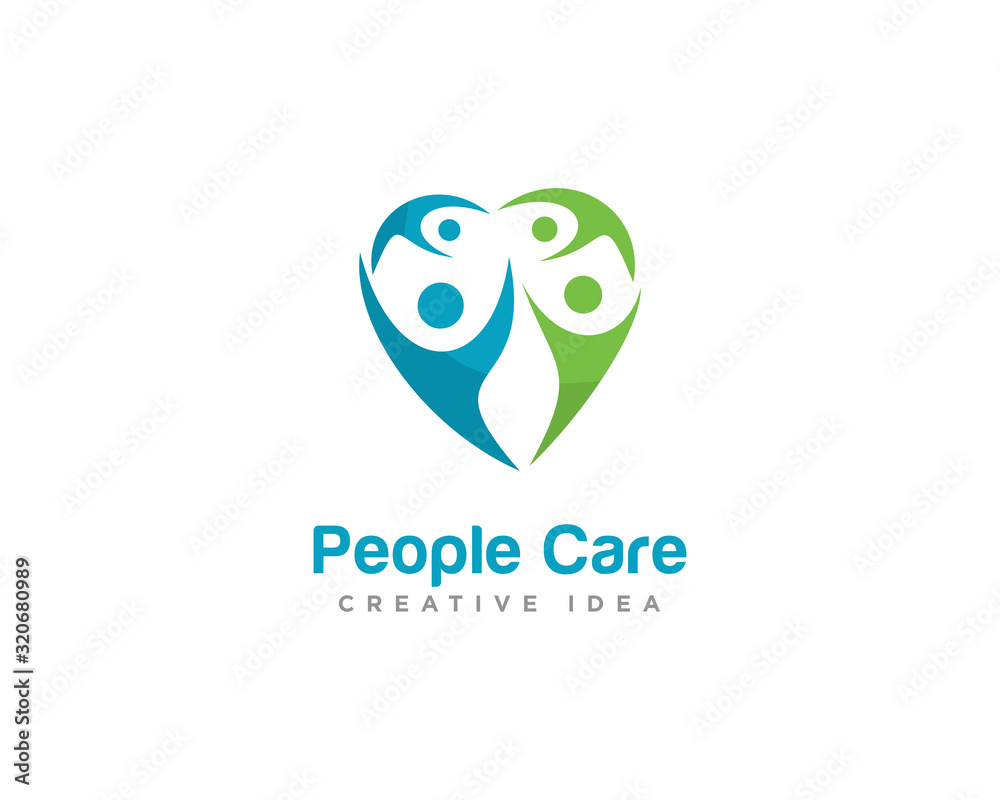 People Care Logo Design Vector People Care Logo Design Vector