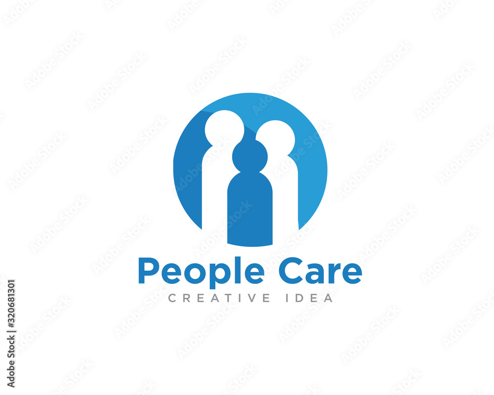 People Care Logo Design Vector People Care Logo Design Vector