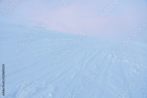 Snow texture background with copy space 